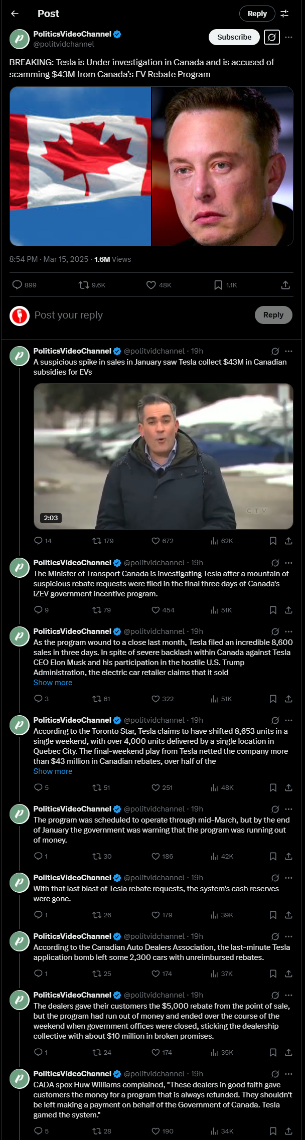 PoliticsVideoChannel-on-X-BREAKING-Tesla-is-Under-investigation-in-Canada-and-is-accused-of-scamming-43M-from-Canada’s-EV-Rebate-Program-https-t-co-wcGWNvMCac-X.png